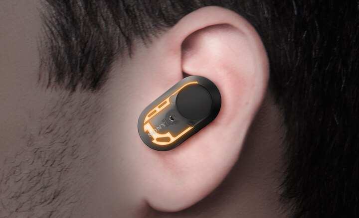 Image illustrating WF-1000XM3 earbuds